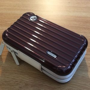 Burgundy EVA Rimowa Travel Case